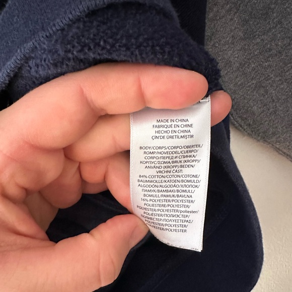 Polo by Ralph Lauren Kids Hoodie in Navy and Gray - Picture 5 of 5